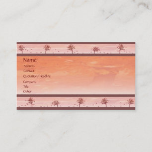 -TBA - Autumn Leaves Business Card