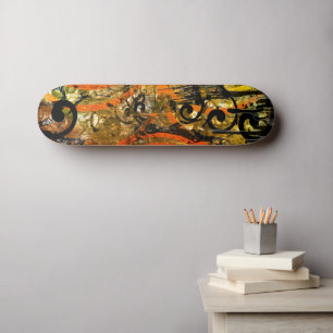 TBA Award Winner Spilt Paint - Swirled Skateboard