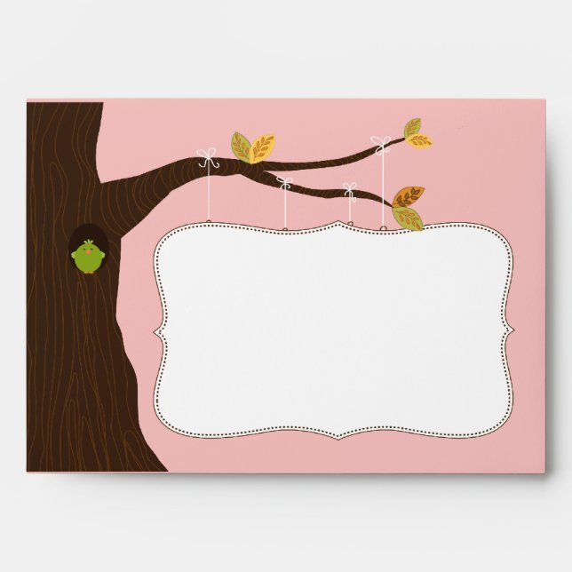 {TBA} Baby Tree Sign Custom Envelope (pink) (Front)