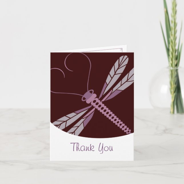 TBA: Stylized DragonFly Thank You Card (Front)