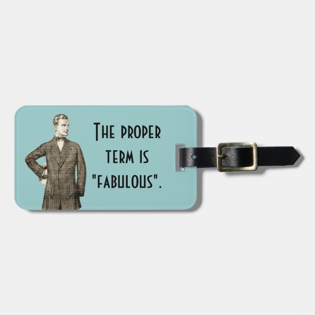 TBA Winner Fabulous Luggage Tag (Front Horizontal)