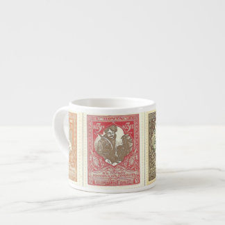 TBA Winner Vintage Russian Postage Espresso Cup