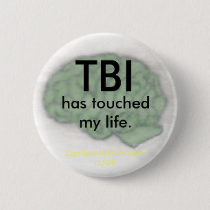 "TBI has touched my life" button