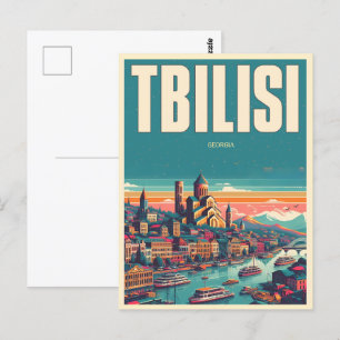 Tbilisi Capital of Georgia, Retro souvenir gifts Postcard