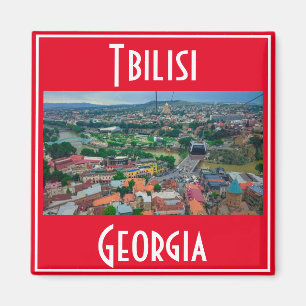 Tbilisi Georgia City View Cityscape Architecture Magnet
