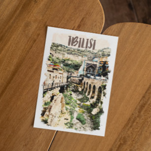 Tbilisi Georgia City View Postcard