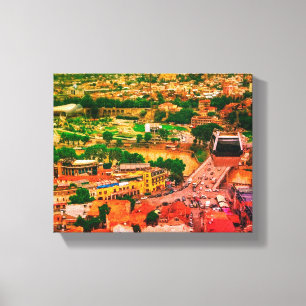 Tbilisi Georgia Cityscape Architecture City View Canvas Print