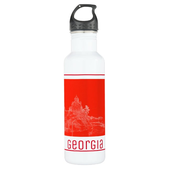Tbilisi Georgia Cityscape Street Architecture 710 Ml Water Bottle (Front)