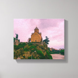 Tbilisi Georgia Cityscape Street Architecture Canvas Print
