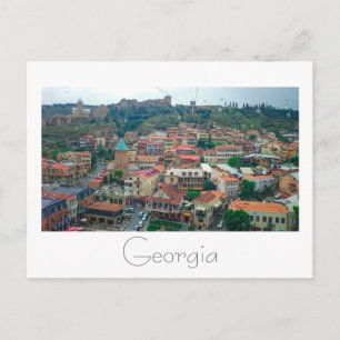 Tbilisi Georgia Cityscape Street Architecture Postcard