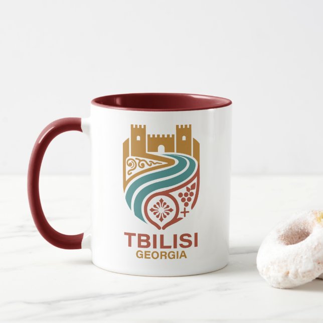 Tbilisi Georgia Mug (With Donut)