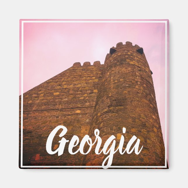 Tbilisi Georgia Narikala Fortress Architecture Magnet (Front)