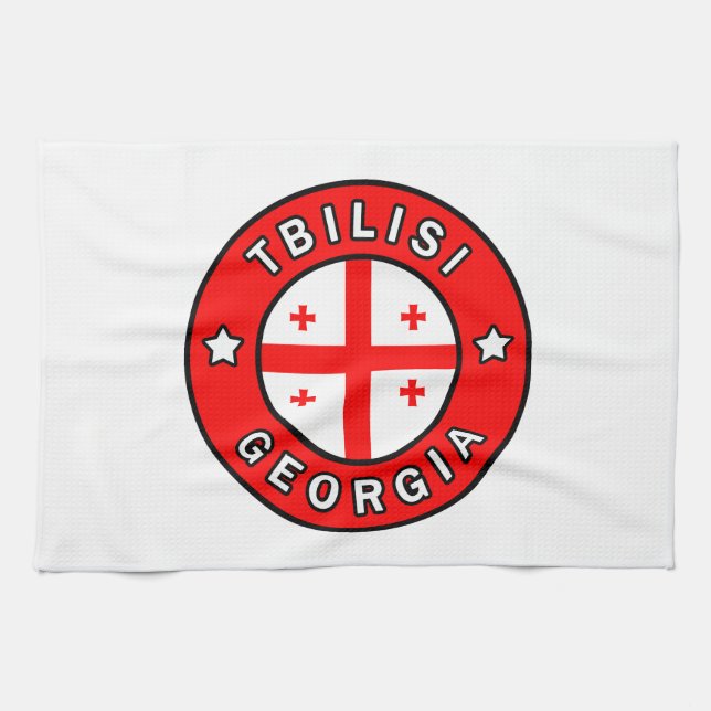 Tbilisi Georgia Tea Towel (Horizontal)