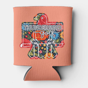 TBIRD Navy Floral  Can Cooler