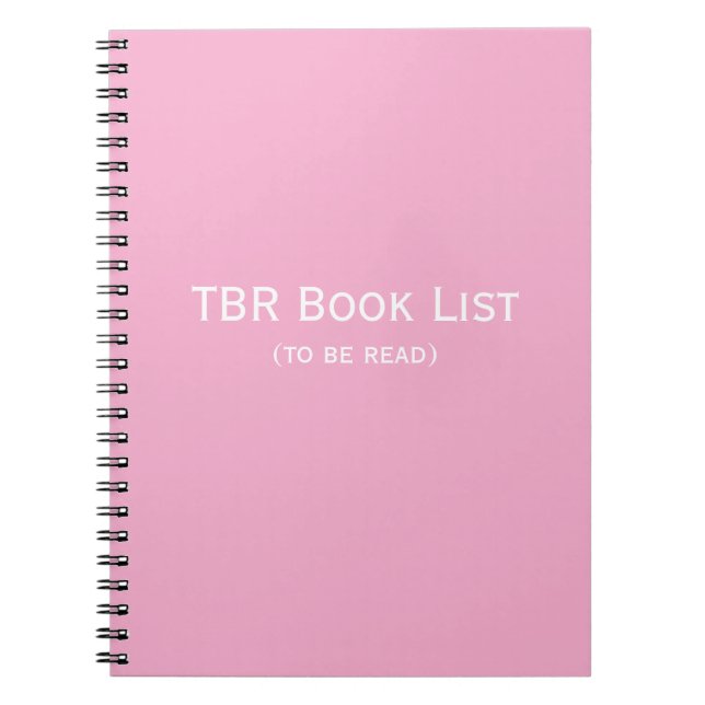 TBR Book List Notebook (Front)