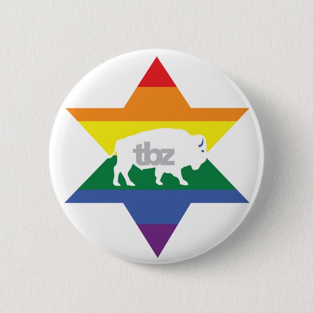 TBZ Pride Button!! 6 Cm Round Badge (Front)