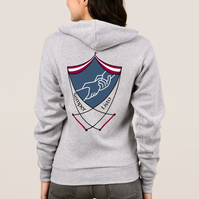 TC2 Circus Coat of Arms Zip Hoodie (Back)
