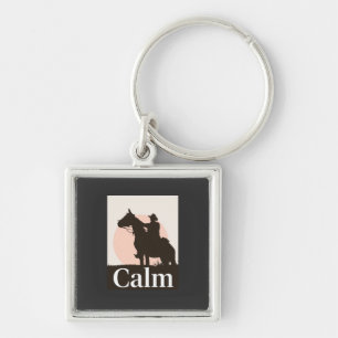 TCalm Horse Self Care Quote Hoodie - Minimalist Sl Key Ring