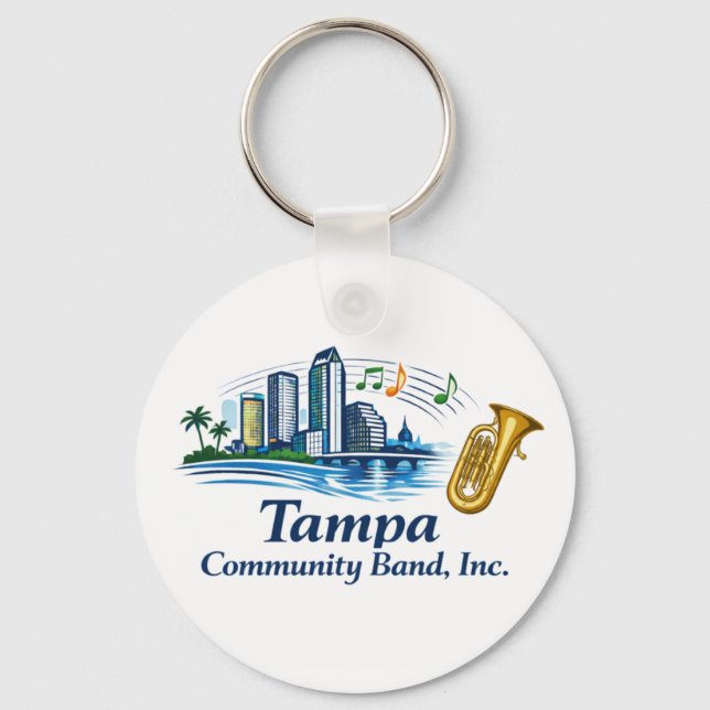 TCB Baritone/Euphonium/Tuba Logo Keychain (Front)