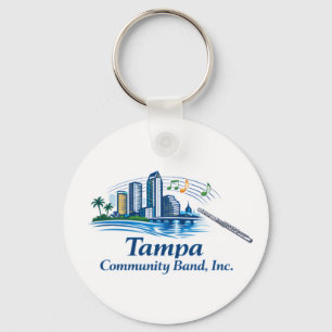 TCB Flute Logo Keychain