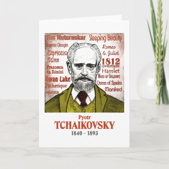 Tchaikovsky greetings card (Front)
