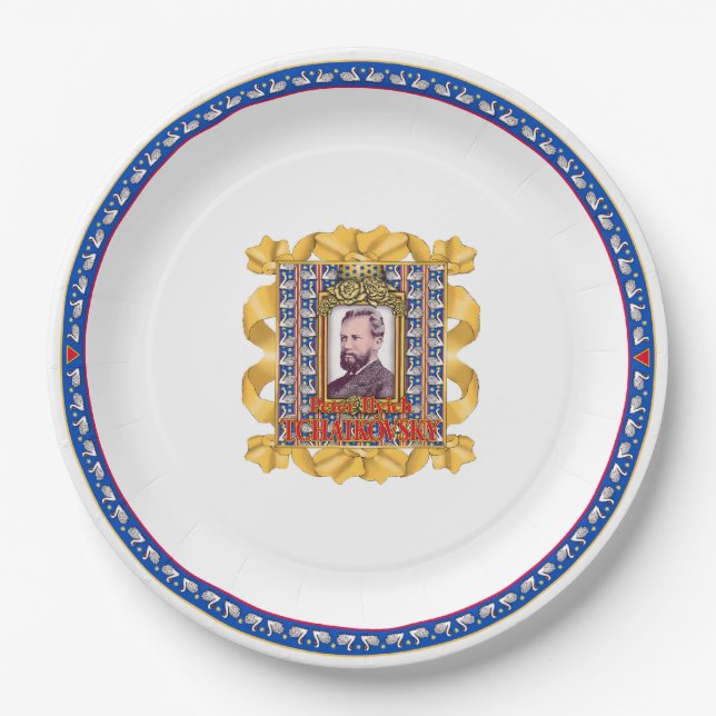 Tchaikovsky Paper Plate (Front)