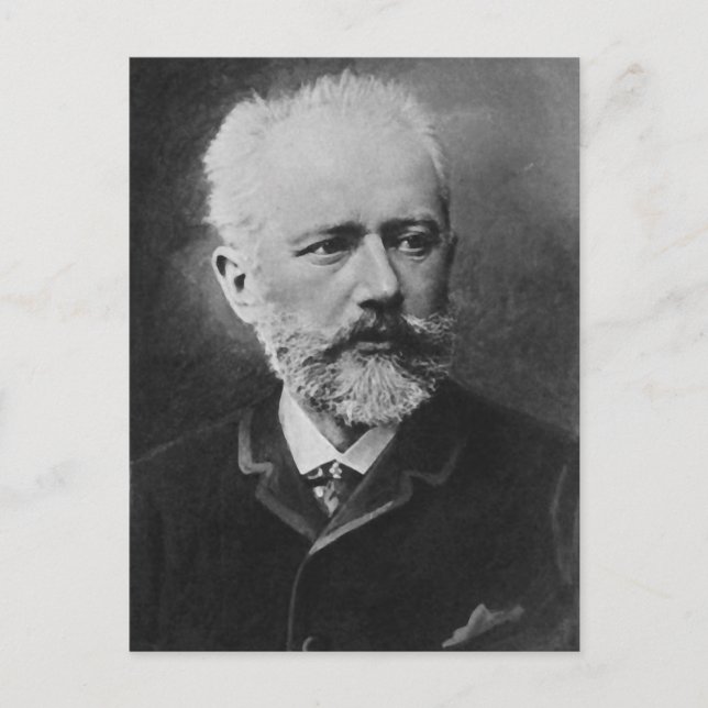 Tchaikovsky Photo Portrait Postcard (Front)
