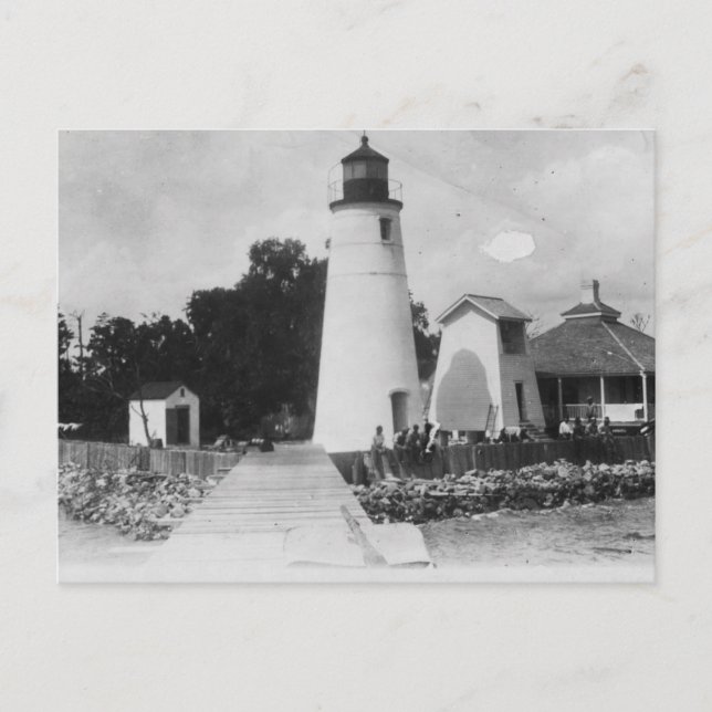 Tchefuncte River Range Lighthouse Postcard (Front)