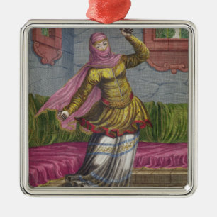 Tchinguis, or Turkish dancer, 18th century (engrav Metal Tree Decoration
