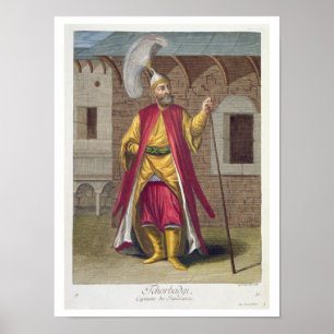 Tchorbadji, captain of the janissaries, 18th centu poster