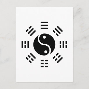 TCM Zen Balance Yin Yang Ba Gua Harmony Postcard
