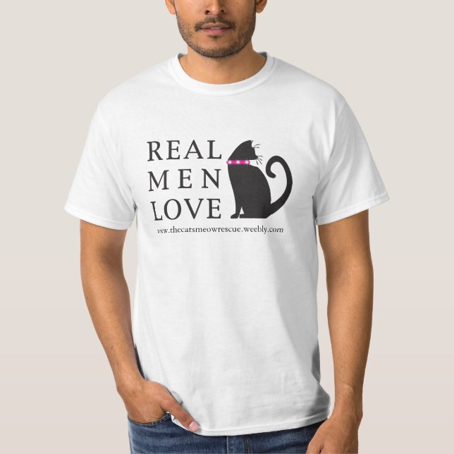 TCMR "Real Men Love Cats" T-shirt (Front)