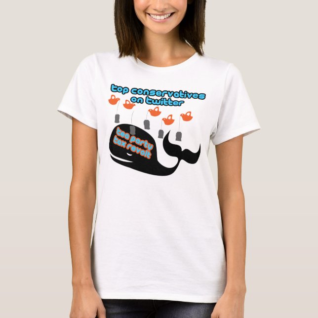 #tcot Tax Revolt customised (MsVFAB) T-Shirt (Front)