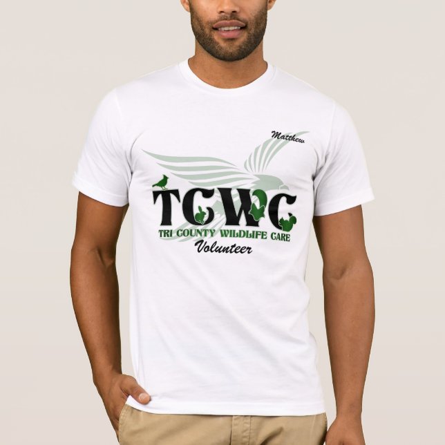 TCWC Logo Volunteer - Custom Name Shirt (Front)
