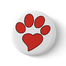TDU Paw Button - Round