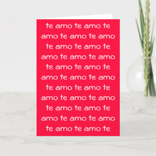 te amo - card