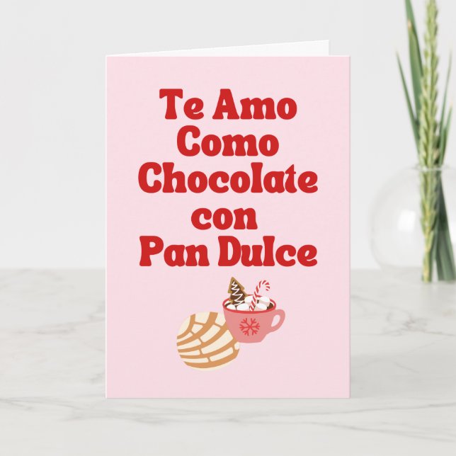 Te Amo Como Pan Dulce Holiday Card (Front)