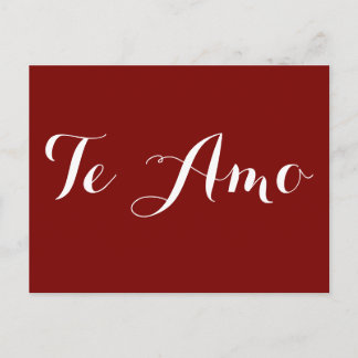 Te Amo Postcard