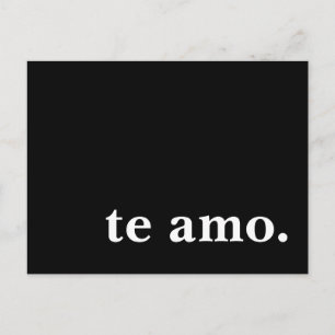 te amo. postcard