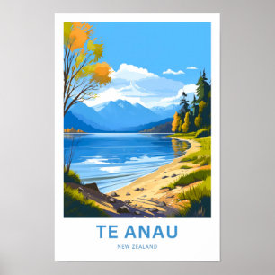 Te Anau New Zealand Travel Print