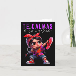 Te Calmas O Te Calmo Happy Mothers Day Mexican Spa Card