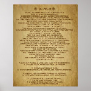 TE DEUM PRAYER POSTER