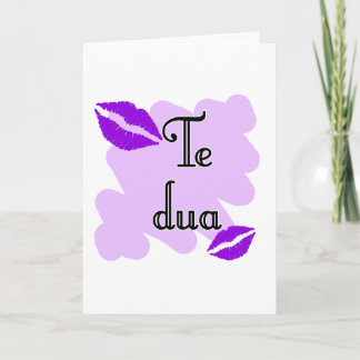 Te dua - Albanian - I Love You Holiday Card