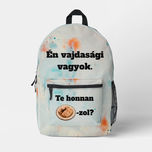 Te honnan SZÁRMA-zol? hátitáska Printed Backpack (Front)