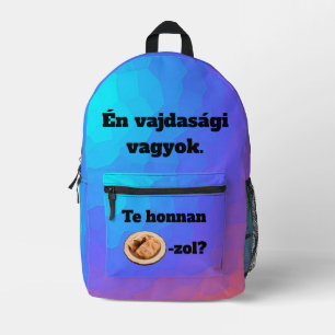 Te honnan SZÁRMA-zol? hátitáska Printed Backpack