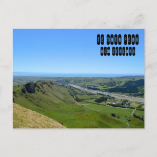 Te Mata Peak in new Zealand Postcard