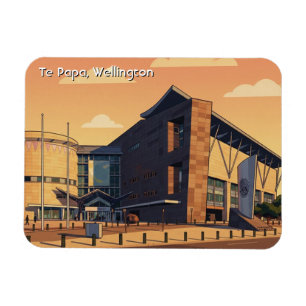 Te Papa Wellington New Zealand Postcard Magnet