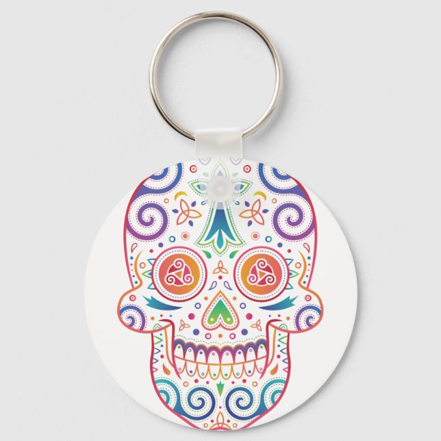 tê te_death_celtic key ring (Front)