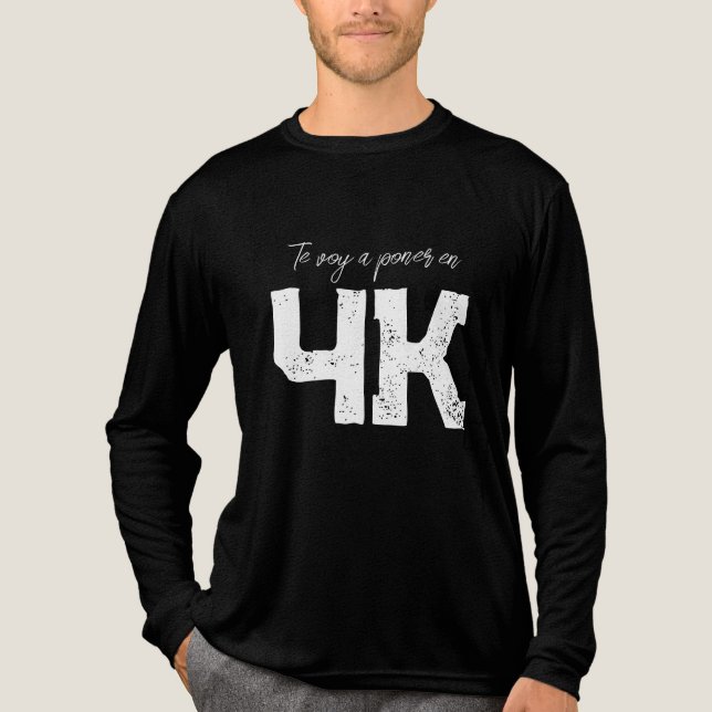Te voy a poner en 4k Tri-Blend shirt (Front)