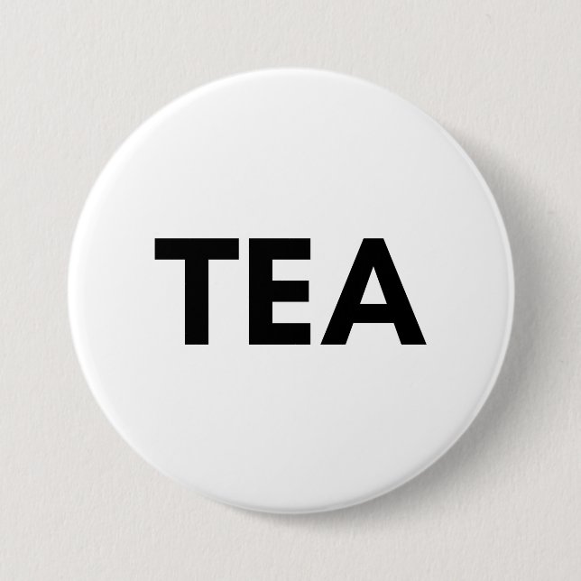 tea 7.5 cm round badge (Front)